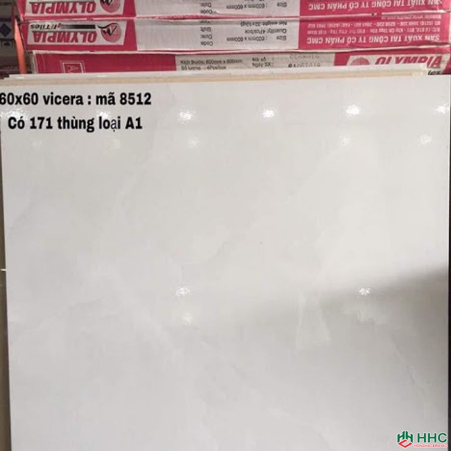 Gạch lát nền 60x60 bóng kiếng 8512